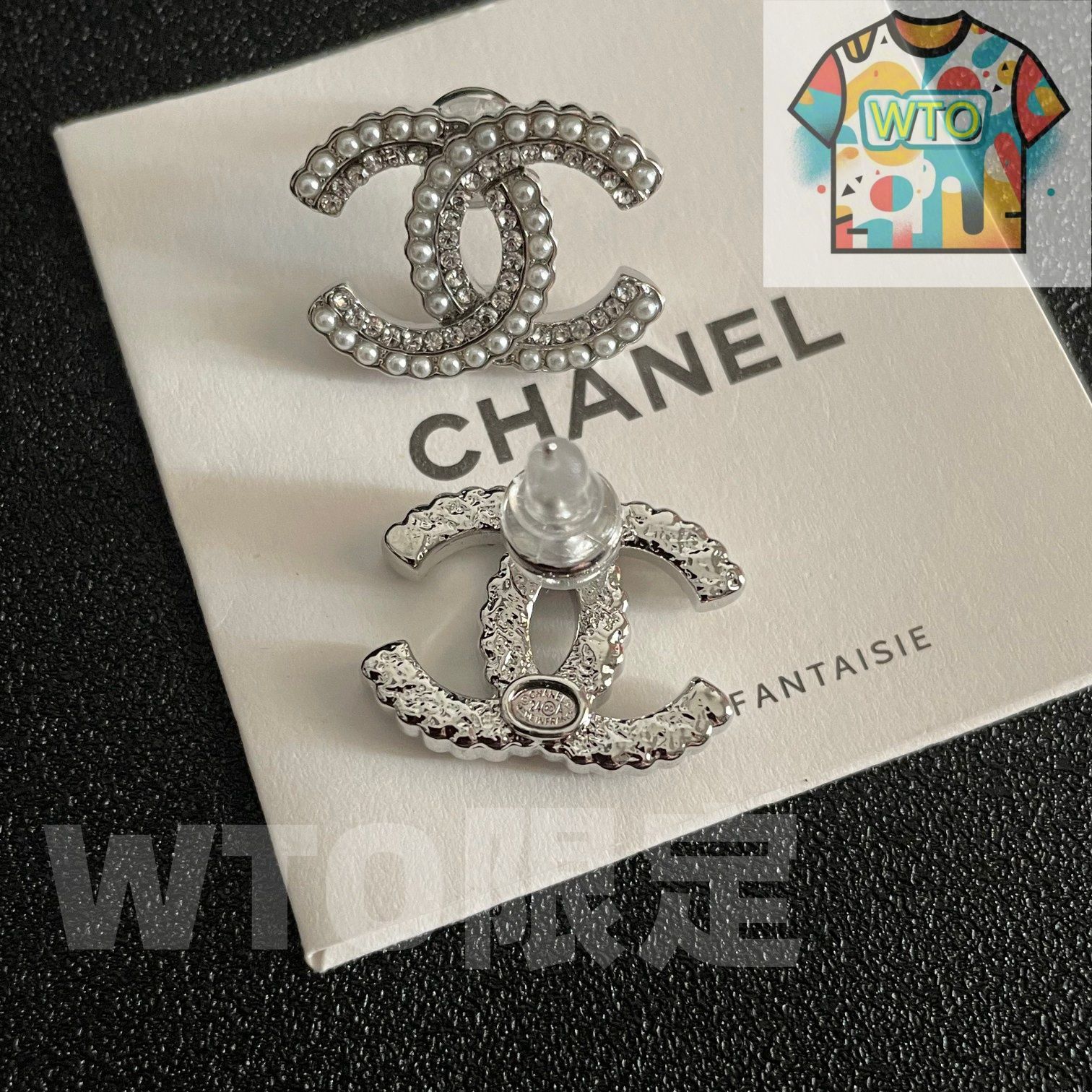  WTO通販 CHANEL シャネル ダブル C イヤリング オリジナルロゴリプリカ 在庫 価格 -WTO輸入-DER 14 イヤリング ノンホールピアス アクセサリー