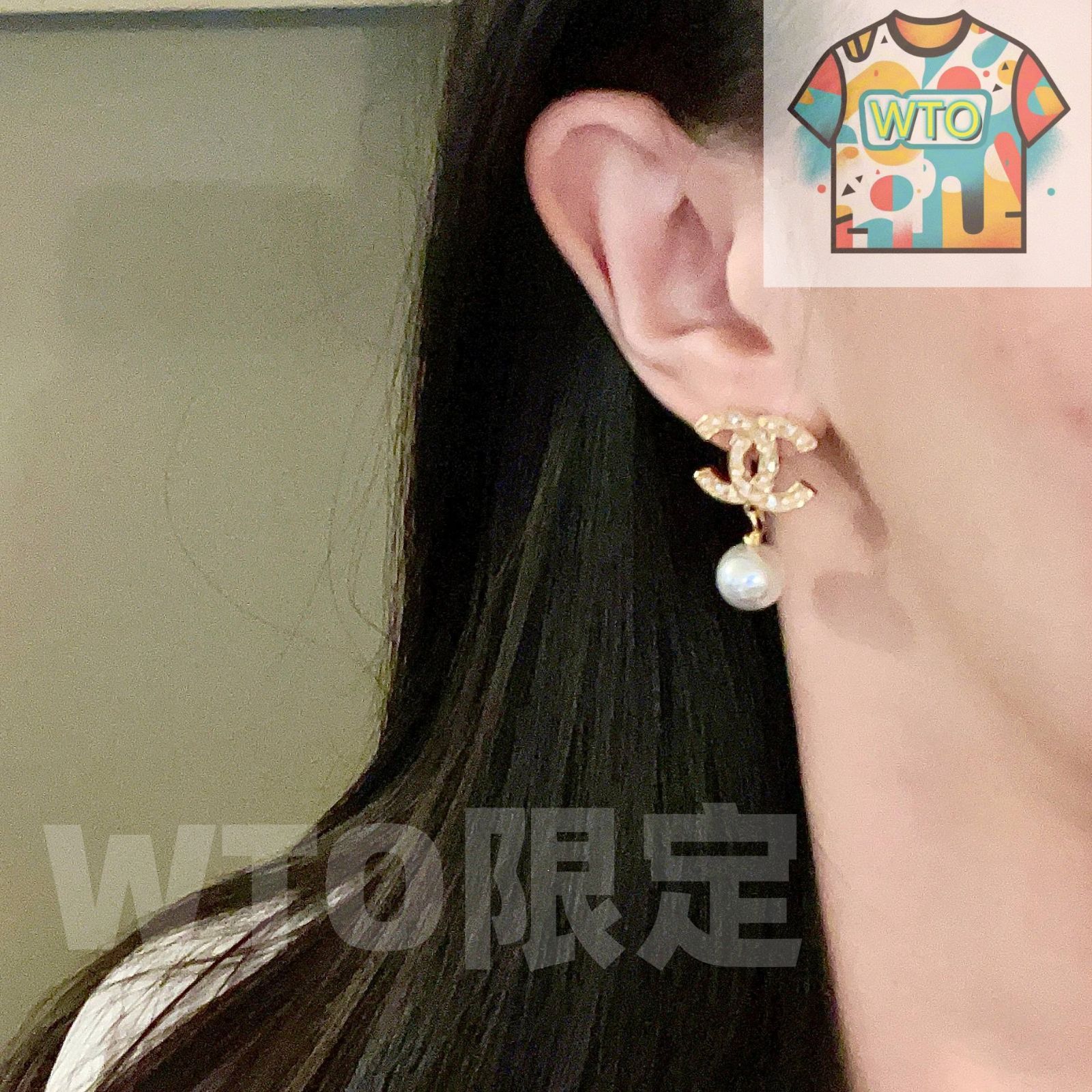 WTO通販 Chanel ダブル C イヤリング オリジナルリプリカロゴ 在庫 価格-WTO輸入-TJT 02