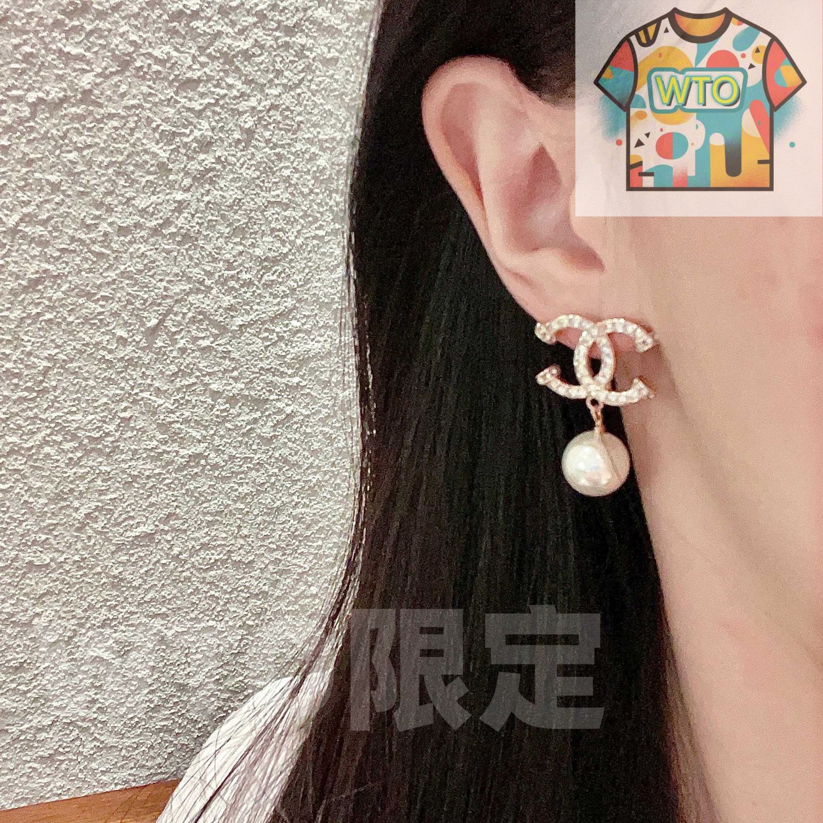 WTO通販 Chanel ダブル C イヤリング オリジナルリプリカロゴ 在庫 価格-WTO輸入-NKP 40