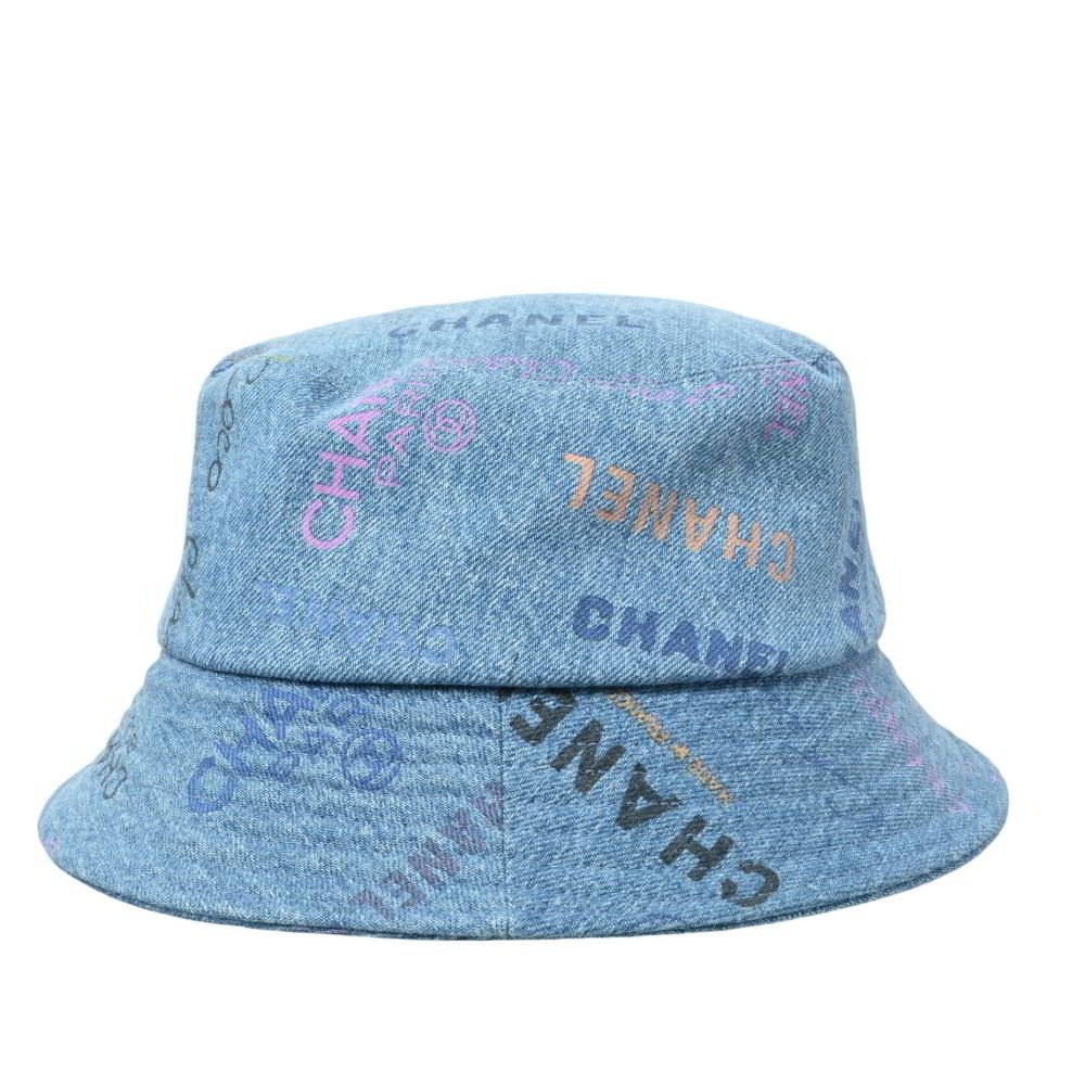 CHANEL デニムクラッシャー ロゴプリント バケットハット - メルカリ