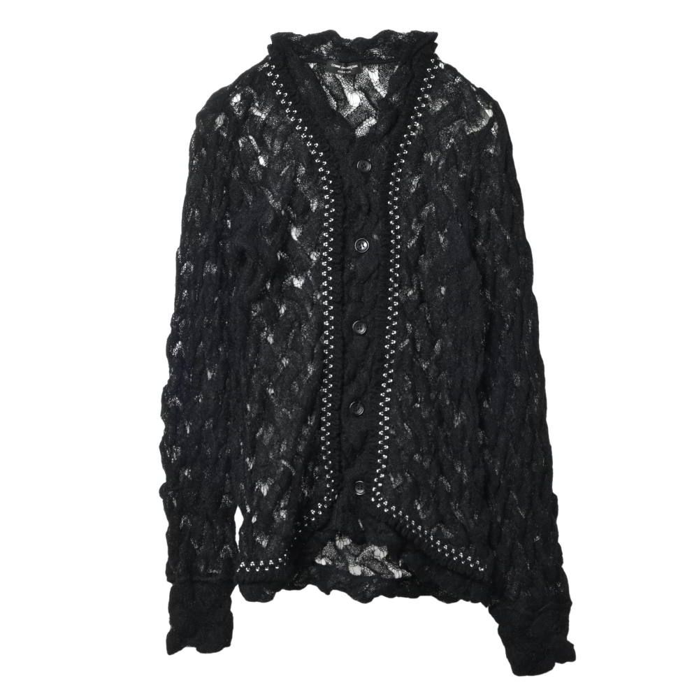 COMME des GARCONS HOMME PLUS 2004AW レース ニット カーディガン
