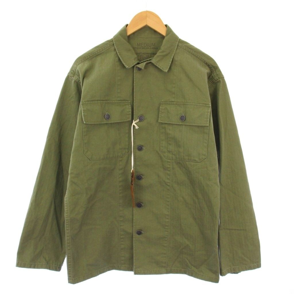 ワイパーインク WAIPER.inc 1940 s U.S.ARMY M-47 HBT ユーティリティージャケット ミリタリージャケット M カーキ WP1082 KH