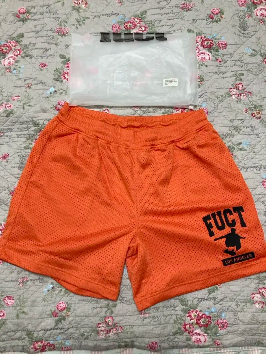 ファクト fuct アカデミー スケーター メッシュ ショーツ ハーフパンツ オレンジ L