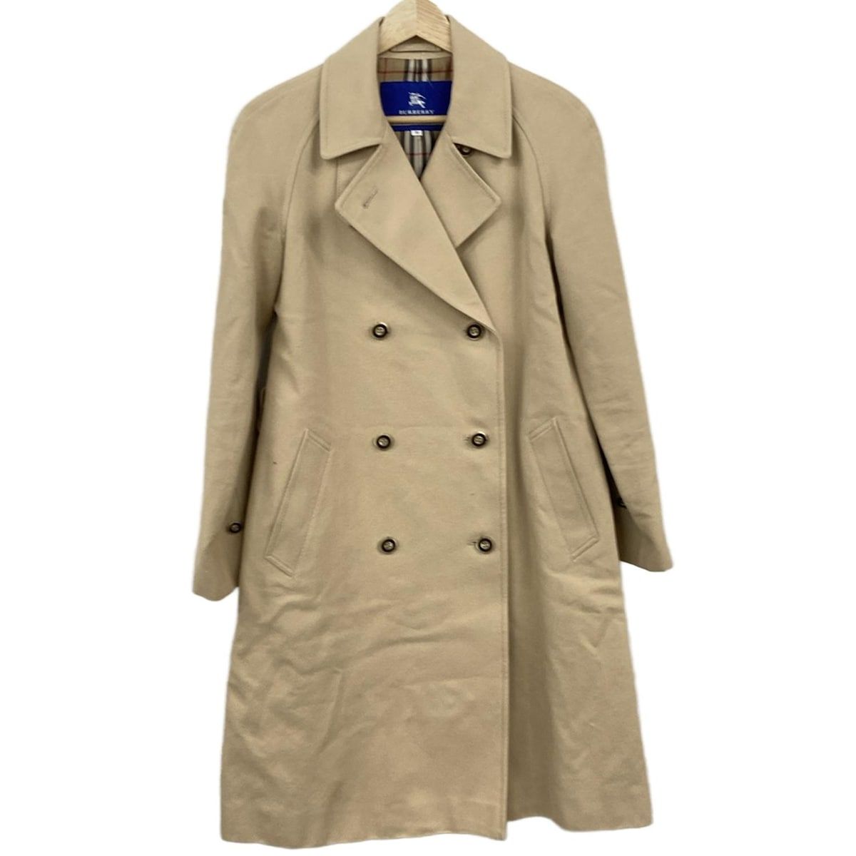 Burberry Blue Label バーバリーブルーレーベル コート サイズ38 M レディース - ベージュ 長袖 ダブル 春 秋