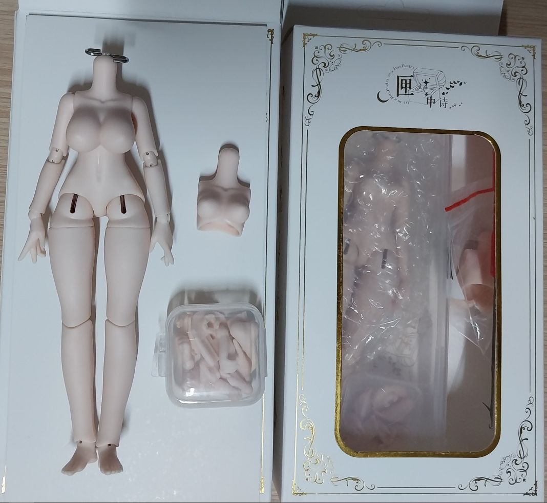 名月体 上弦月 満月 バストPARTS U色 白満月 オビツ