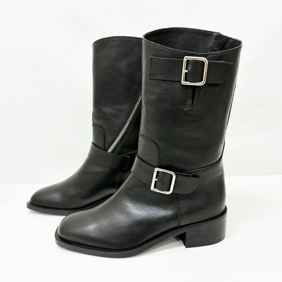 レザー ブラック