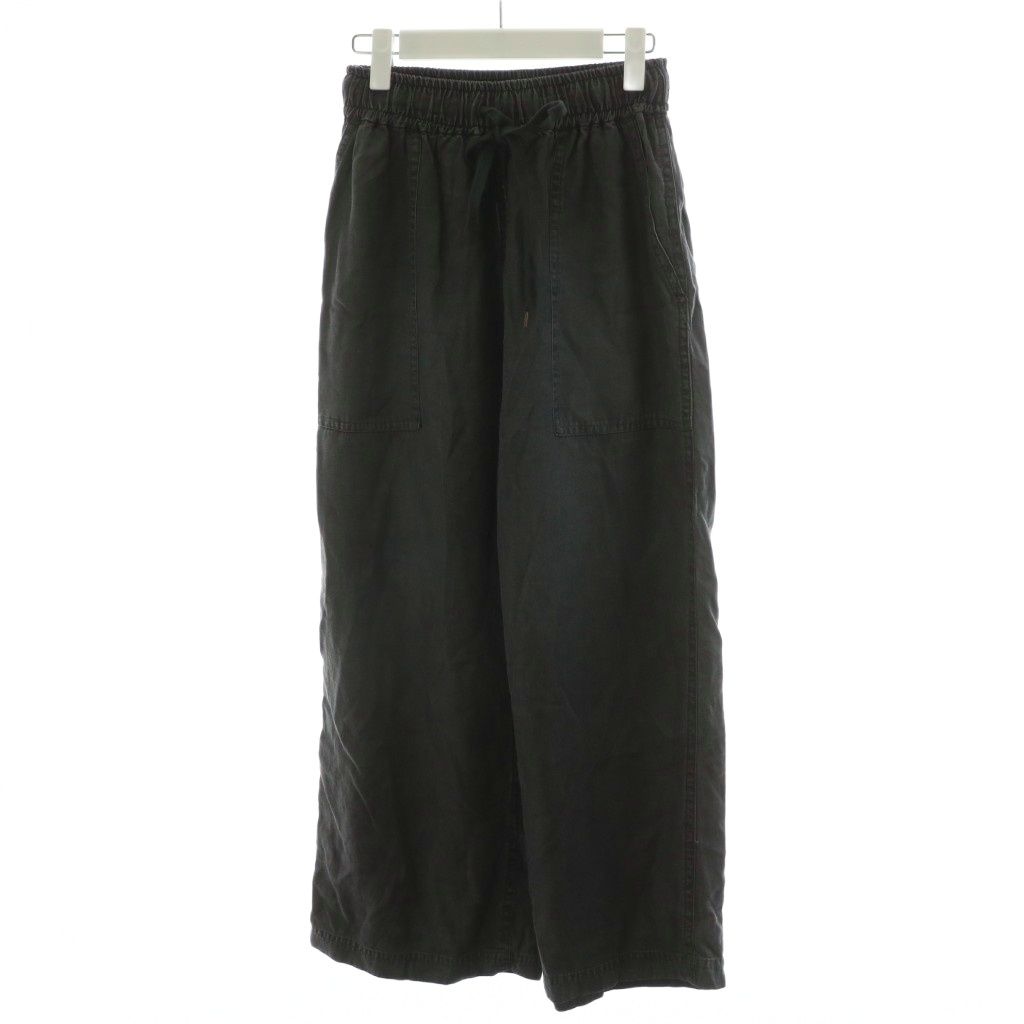 リヴドロワ RIVE DROITE 25 SS ドレーピーデニムワイドパンツ イージーパンツ 38 グレー AN 12