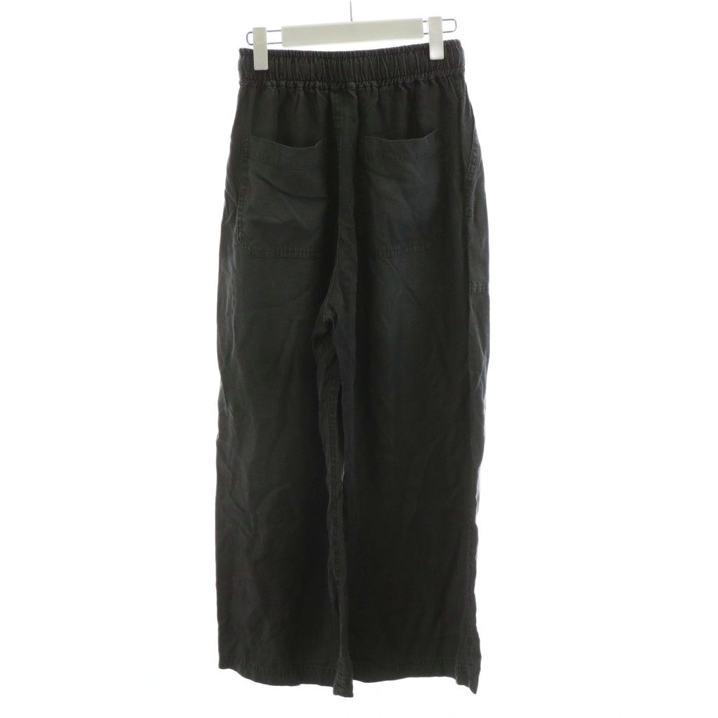 リヴドロワ RIVE DROITE 25SS ドレーピーデニムワイドパンツ イージーパンツ 38 グレー RDZ1051602A0001 AN12