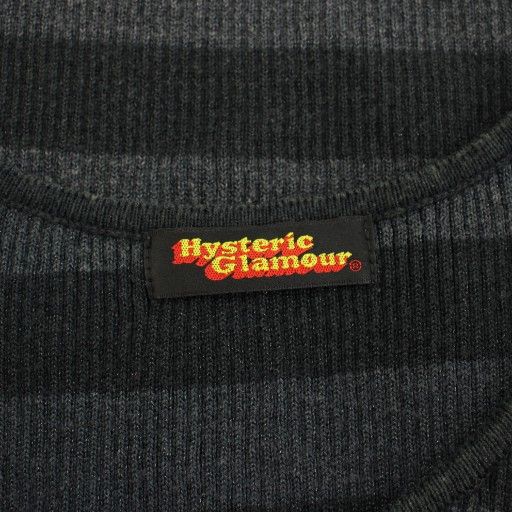 hysteric glamour ボーダータンク ヒステリックグラマー HYSTERIC GLAMOUR タンクトップ リブ編み