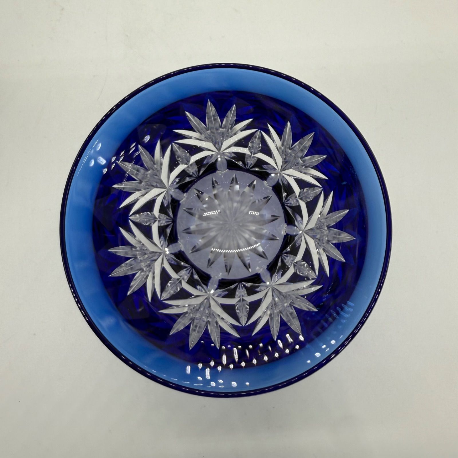 HOYA ロッククリスタルグラス 青赤 ペア 雑色店