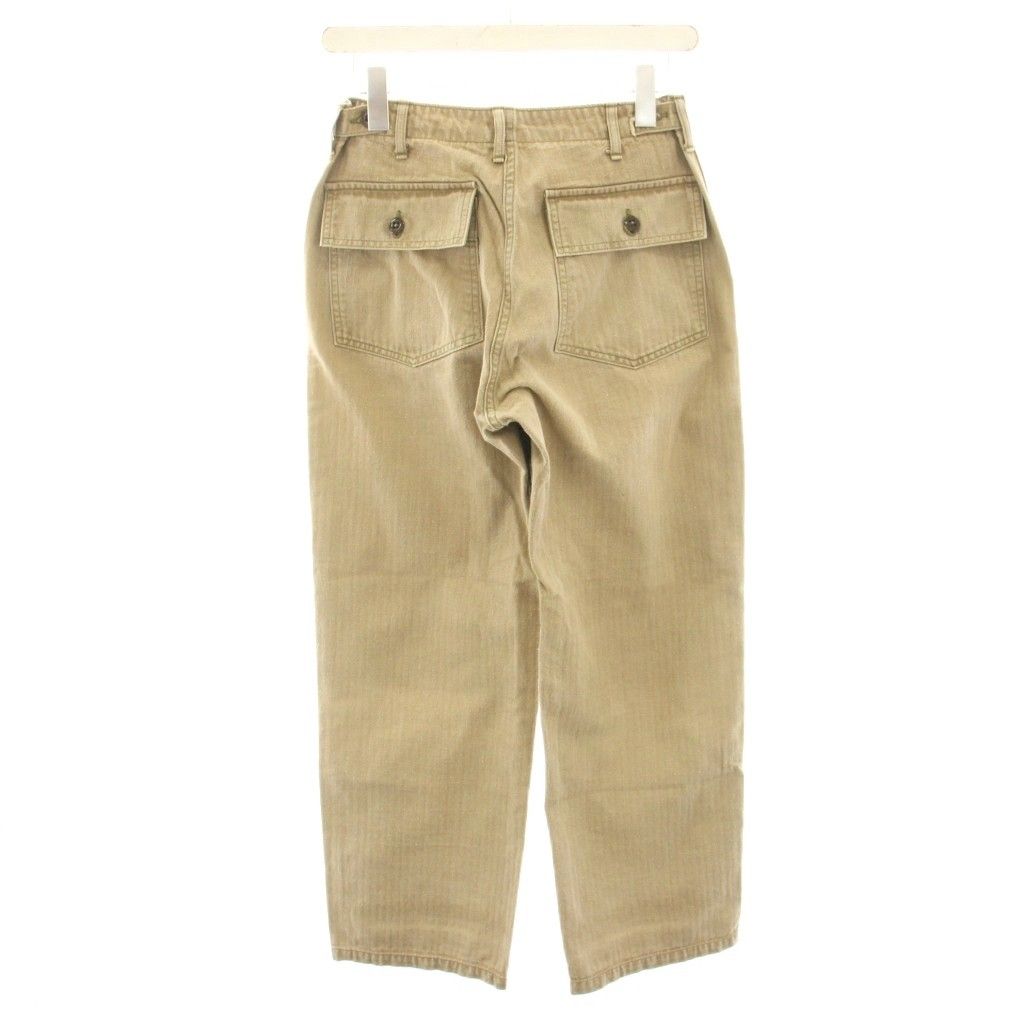 【格安通販】 ウエアハウス WAREHOUSE ベイカーパンツ ボタンフライ W29 ベージュ YT 人類