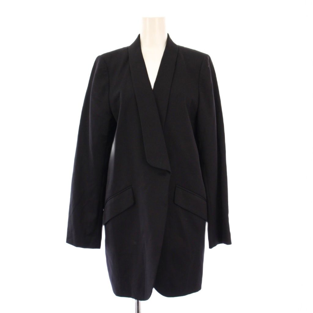 Lisiere L Appartement リジェール アパルトモン Tuxedo Jacket タキシードジャケット アウター シングル 総裏地 ウール 38 黒 ブラック BB