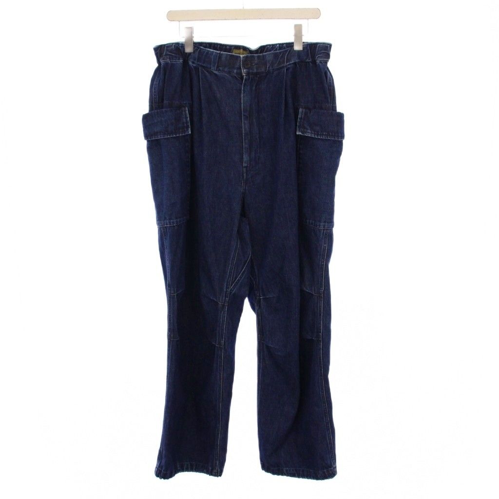 ガンホー GUNG HO nanamica YAMA Denim Cargo Pants デニム カーゴパンツ ジーンズ 34 青 ブルー ネイビー YM