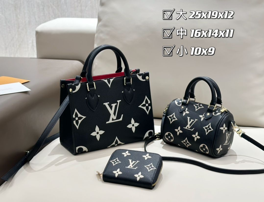 LOUIS VUITTON ルイヴィトン ショルダーバッグ ハンドバッグ 財布 3点セットオンザゴー PM