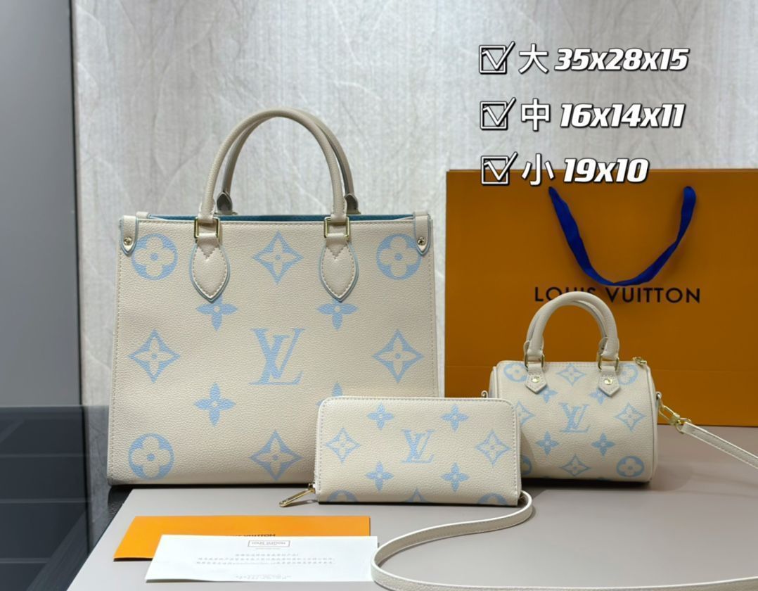 魅力 LOUIS VUITTON ルイヴィトン トートバッグ ハンドバッグ 財布 3点セット