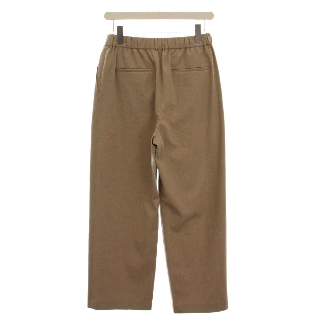 23区 オンワード樫山 25AW ドライ2WAYストレッチ ドロスト ワイド パンツ 38 ベージュ PRWOGA0211 YM