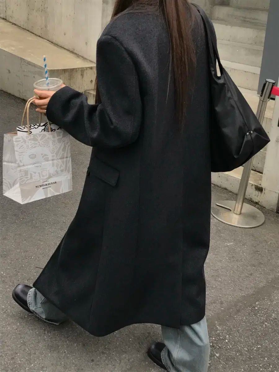 markLdee DEEPMUZE ヌーズ ウール ロングコート チャコール 1枚