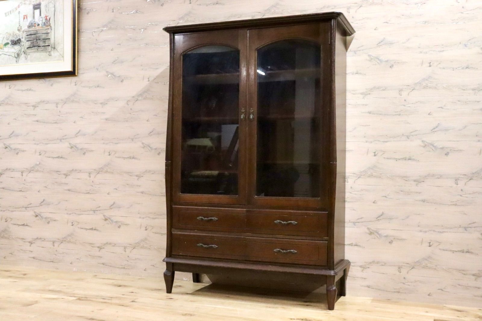 GMIH292○maruni / マルニ 飾り棚 キャビネット 本棚 食器棚 収納家具