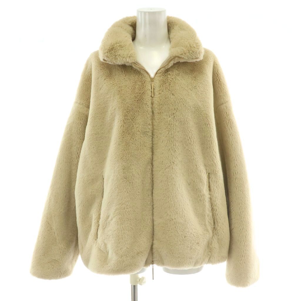 タトラス TATRAS BARBRA バルブラ ボアブルゾン エコファー ジャケット コート アウター 2 ベージュ L YM