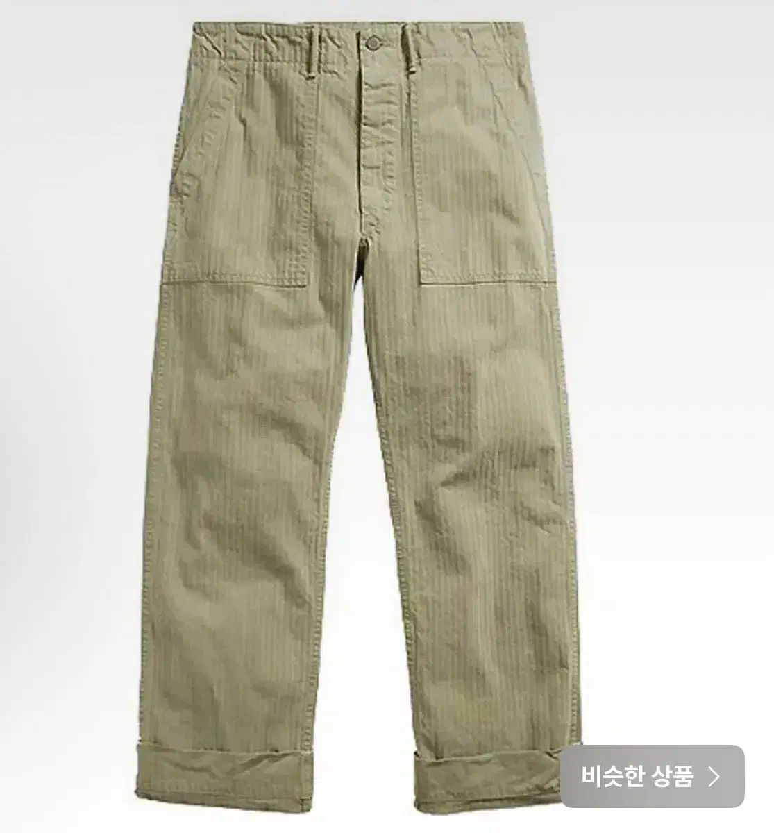RRL ヘリンボーン パンツ オリーブ