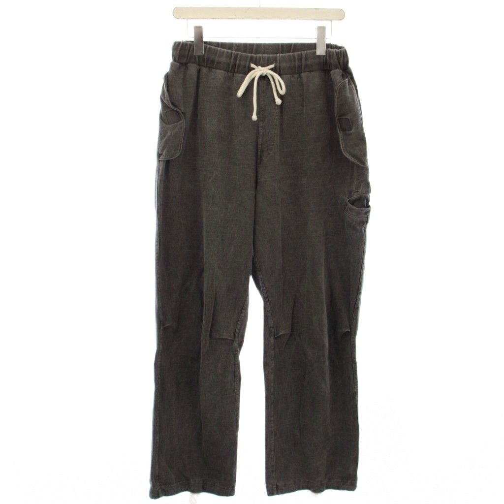 グッドオン GOOD ON ヘビージャージー トラウザーズ HEAVY JERSEY TROUSERS イージーパンツ M 黒 GOPT-2211 TK