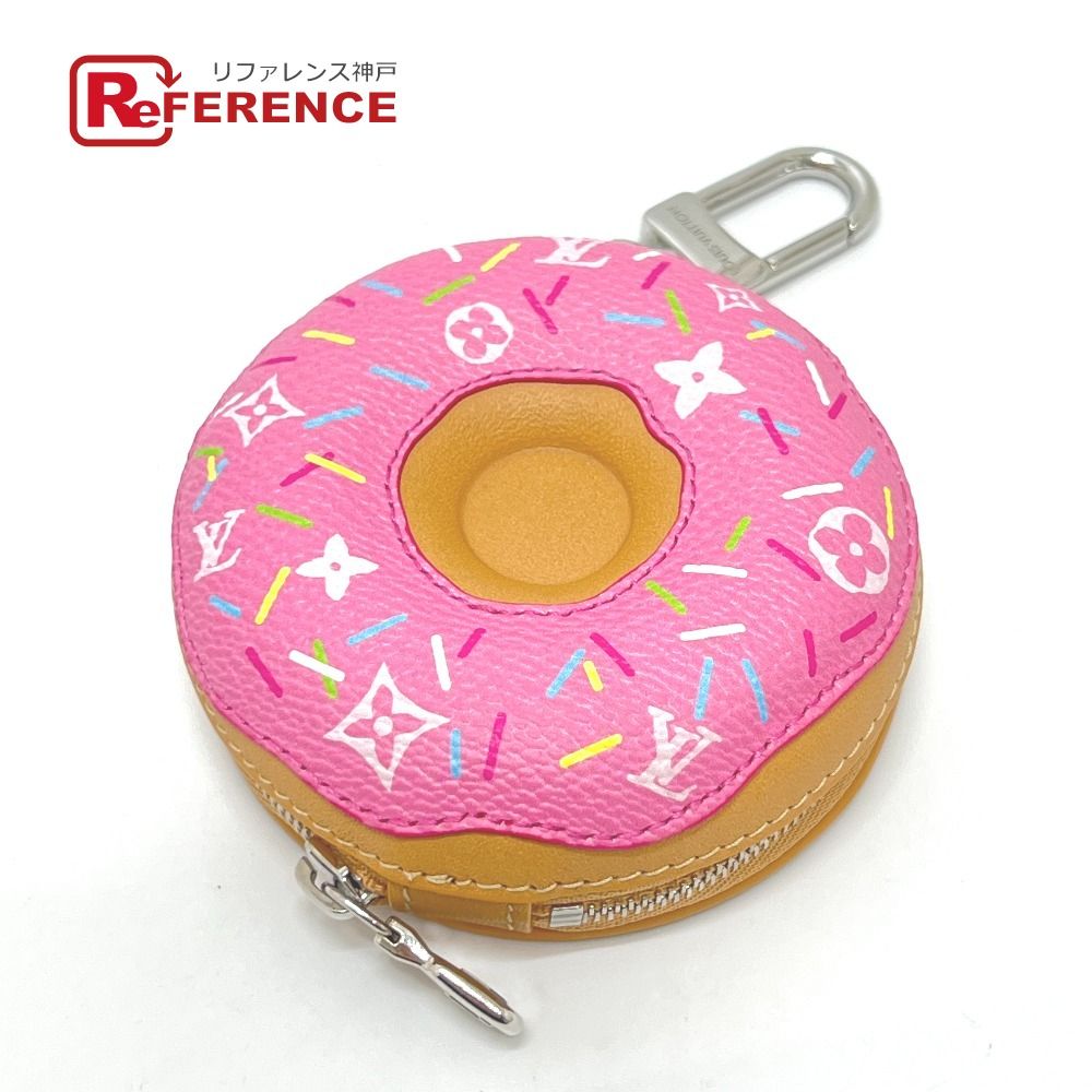 LOUIS VUITTON ルイヴィトン バッグチャーム バッグチャーム・LV ドーナッツ M02549 レザー ピンク
