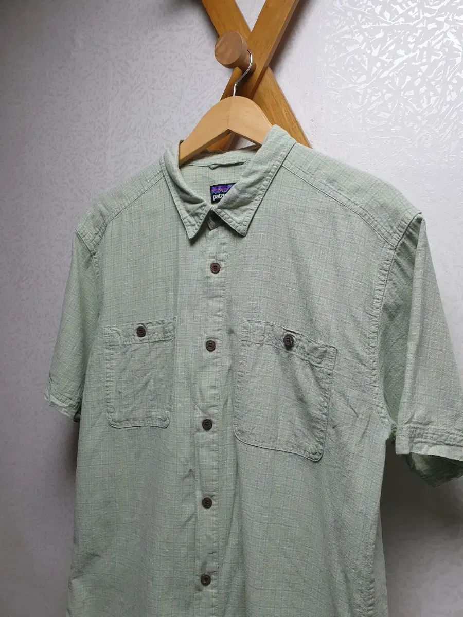 L 105 patagonia オーガニックコットン 半袖 シャツ