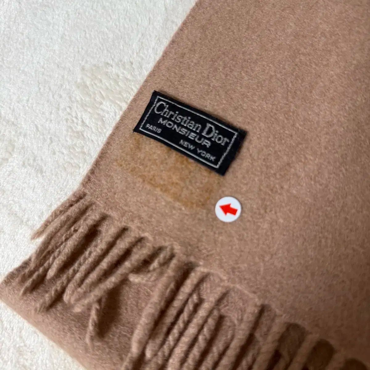 ディオール サーモンベージュ マフラー