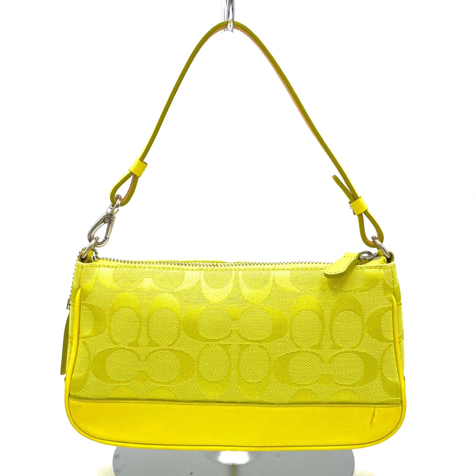 レディース 美品 COACH コーチ 6094 シグネチャー ハンドバッグ 