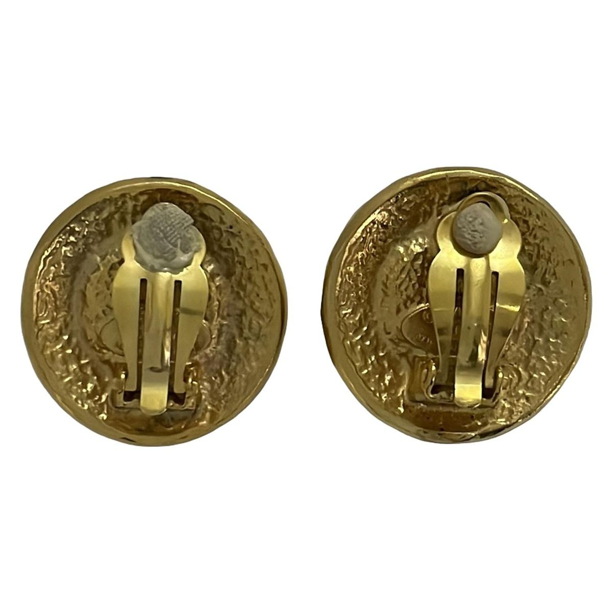 CHANEL シャネル イヤリング - アイボリー×ゴールド