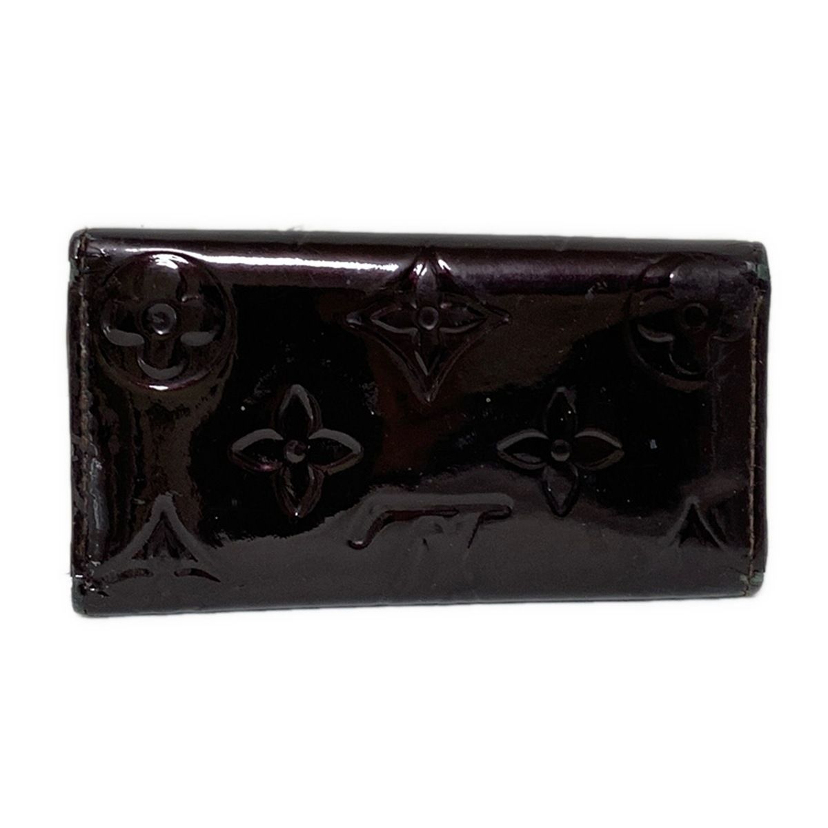 LOUIS VUITTON ルイヴィトン キーケース モノグラムヴェルニ ミュルティクレ4 M 93517 アマラント レザー