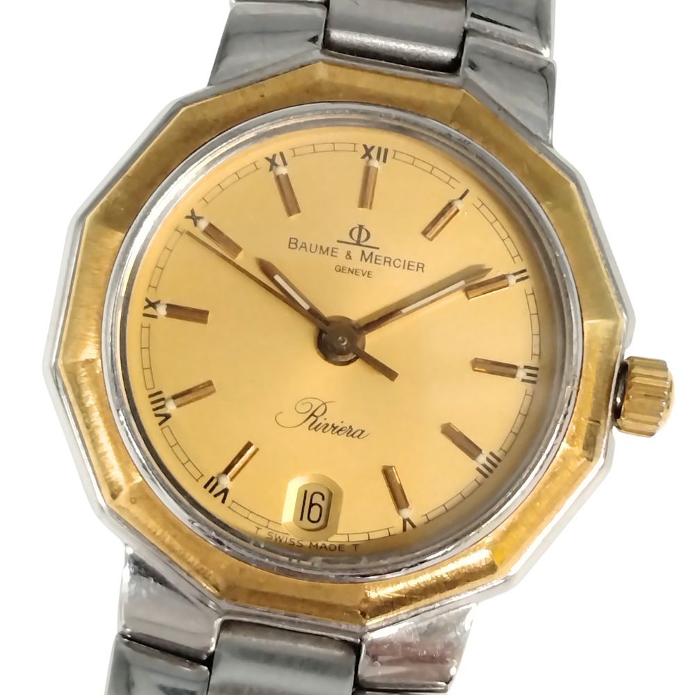 BAUME & MERCIER ボーム＆メルシェ リビエラ デイト クォーツ