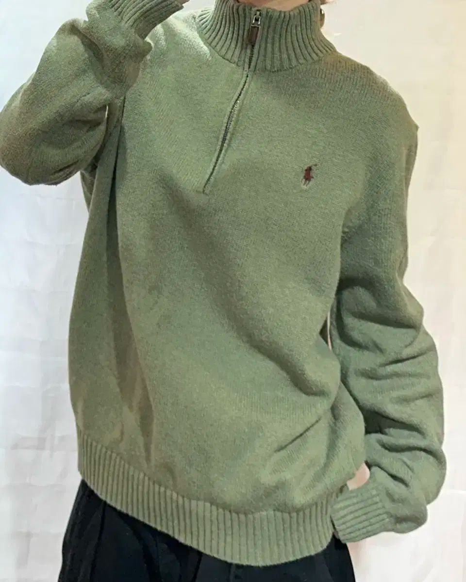 ポロラルフローレン バーガンディ ポニー コットン グリーン ハーフ