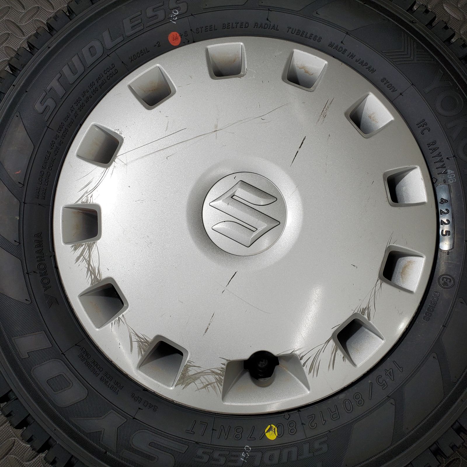 25年製 タイヤ 145 80 R 12 78 N LT ヨコハマ SY 01 スズキ エブリィ キャリィ スタッドレスタイヤ 冬タイヤ 1181