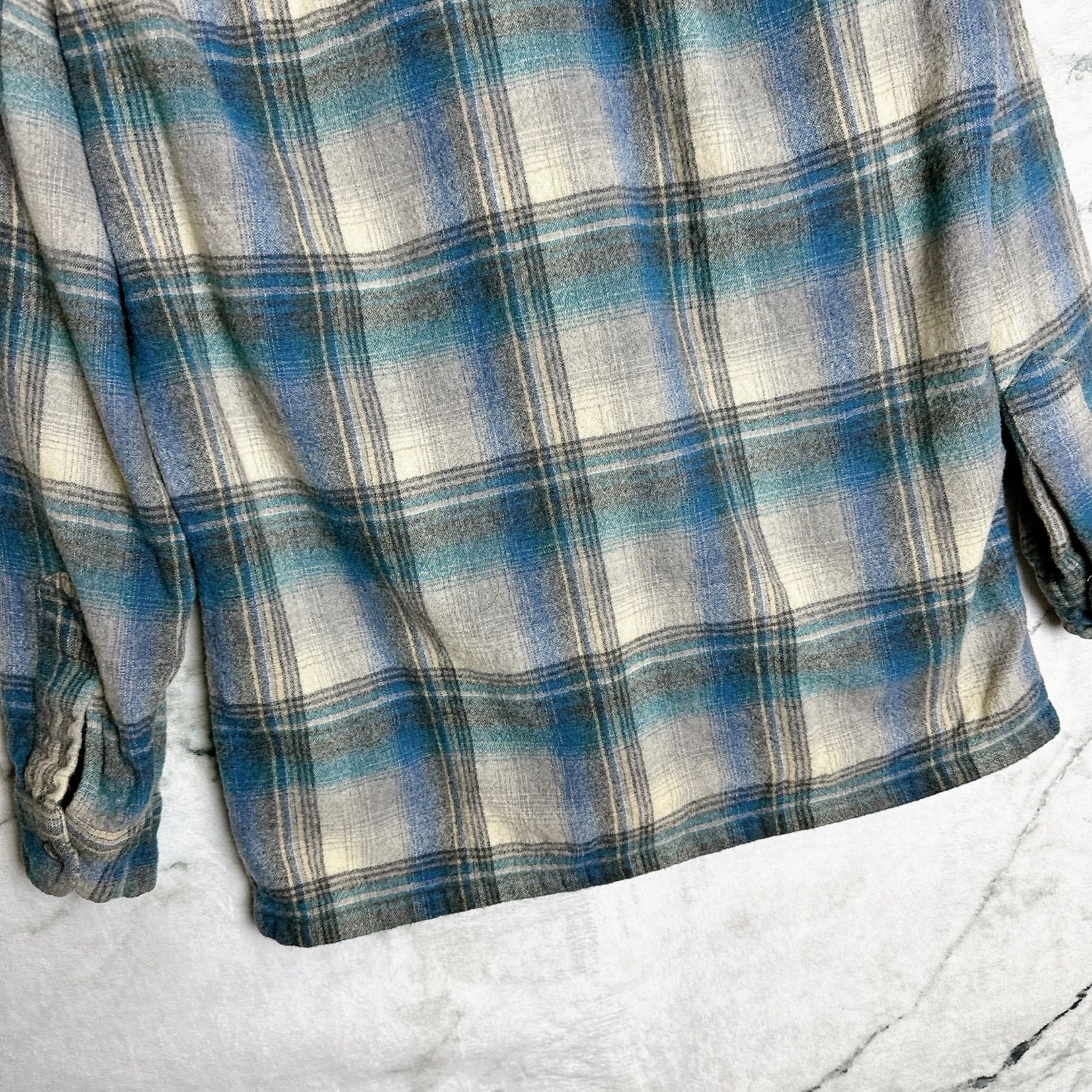 希少 USA製】PENDLETON ペンドルトン シャドーチェック オンブレ