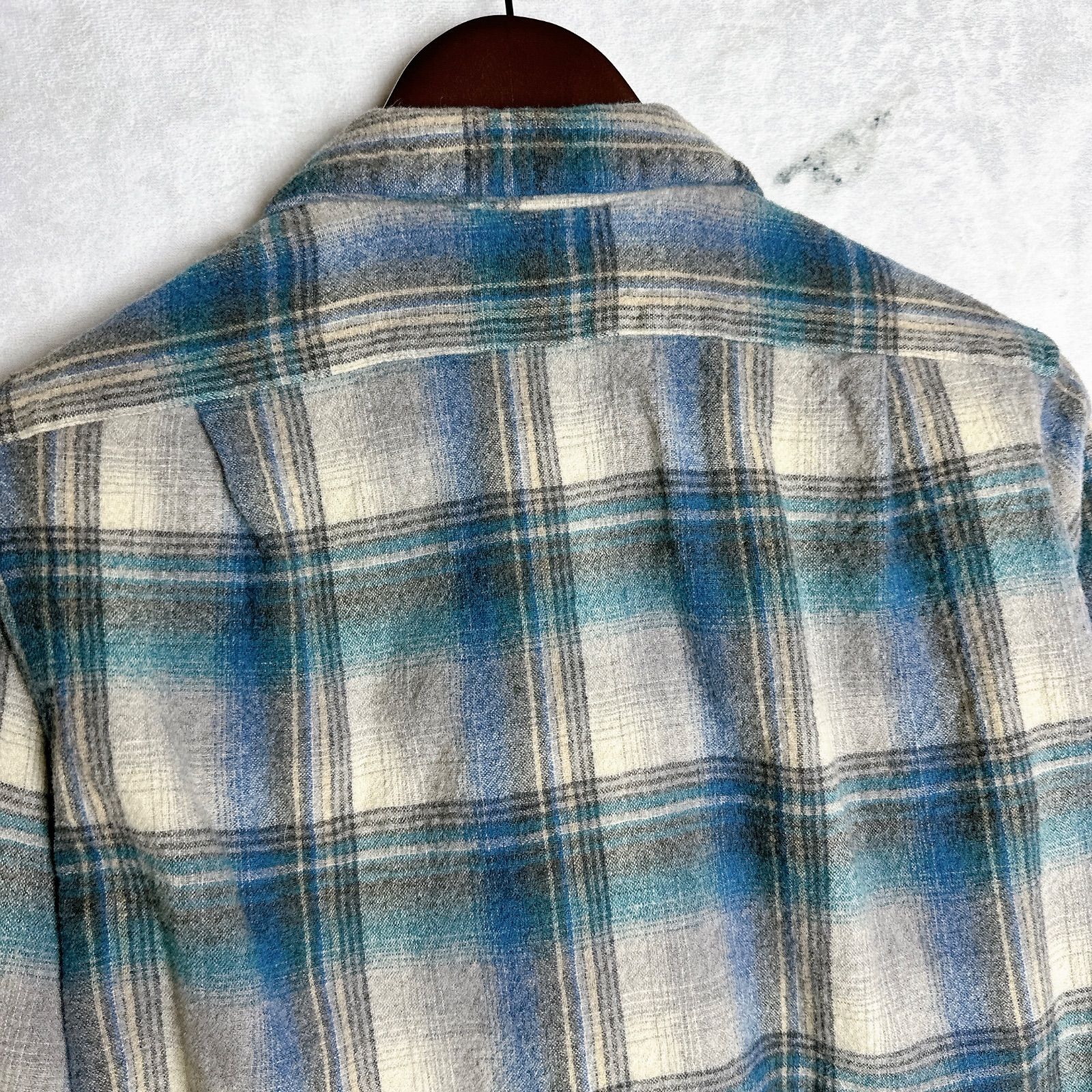 希少 USA製】PENDLETON ペンドルトン シャドーチェック オンブレ