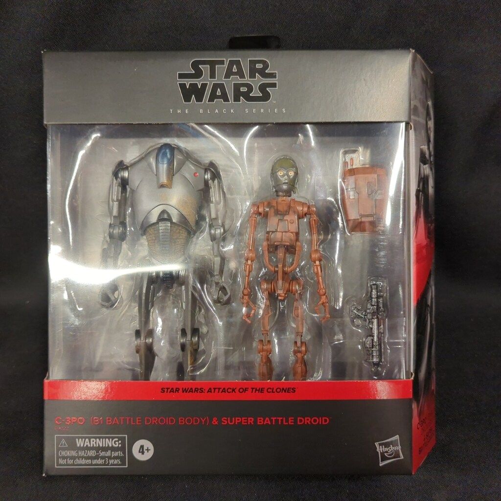HASBRO THE BLACK C-3PO B1 BATTLE DROID BODY - SUPER BATTLE DROID 6インチ