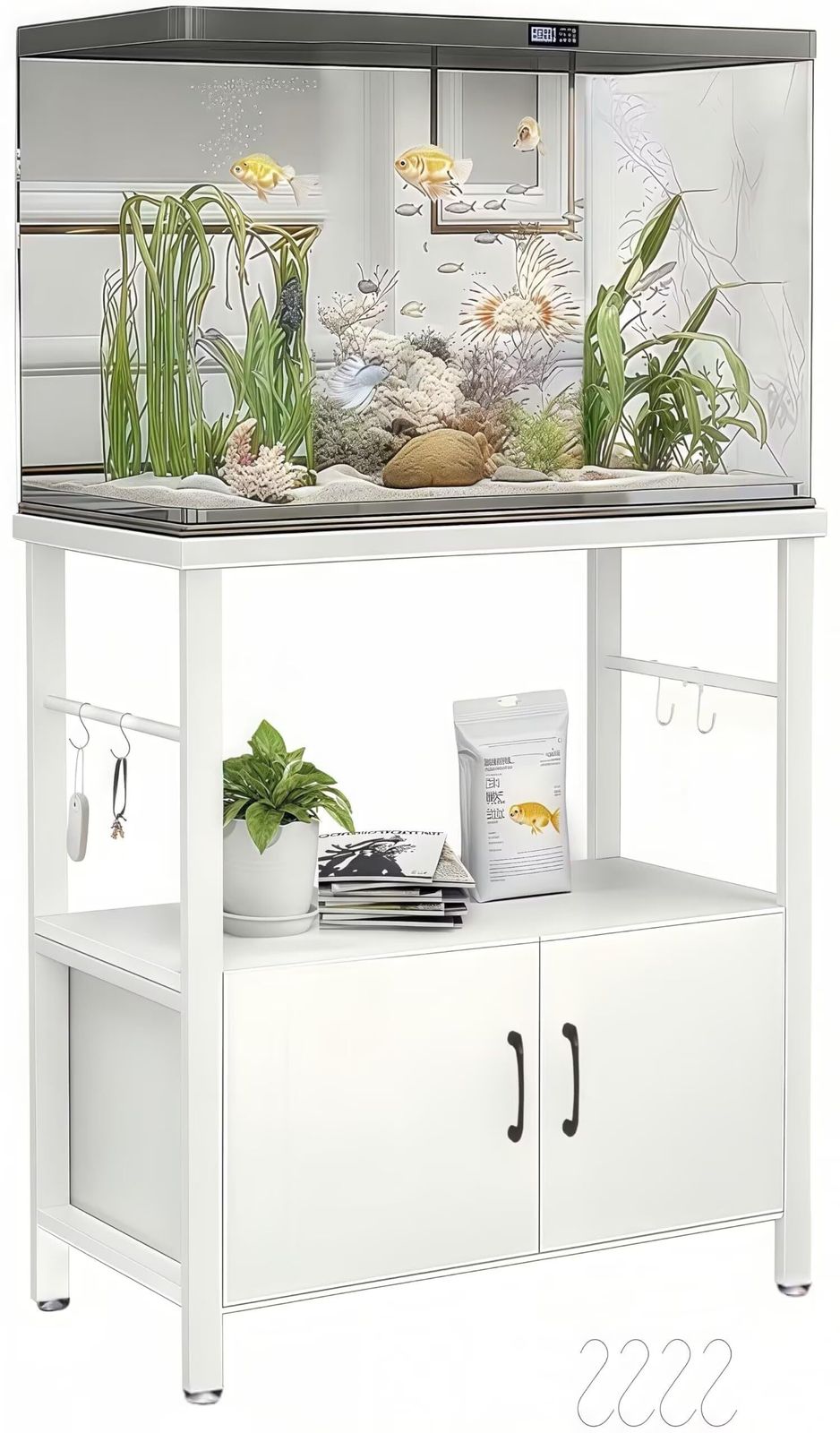 TUIYIDUO 水槽台 60cm 水槽スタンド 3段 組立式 シンク置き台 ラック 棚 総耐荷重約350kg 収納 おしゃれ リビングルーム 書斎 ホテル レストランに最適 幅60cm×奥行30cm×高さ70.3cm ホワイト