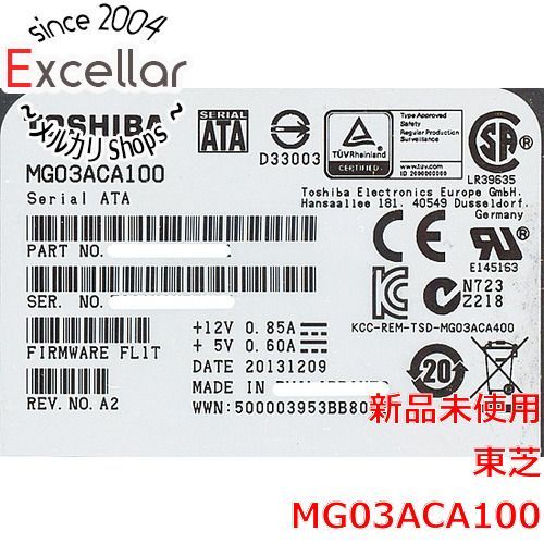 bn 2 TOSHIBA製HDD MG03ACA100 1TB SATA600 7200
