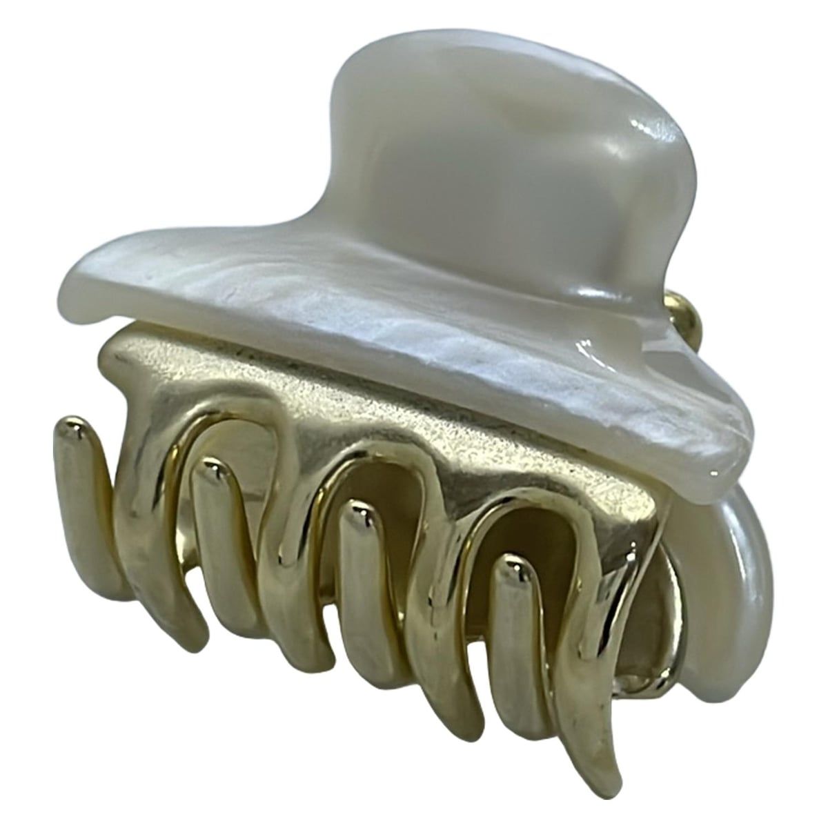 acca アッカ - 白×ゴールド ヘアクリップ ミニ