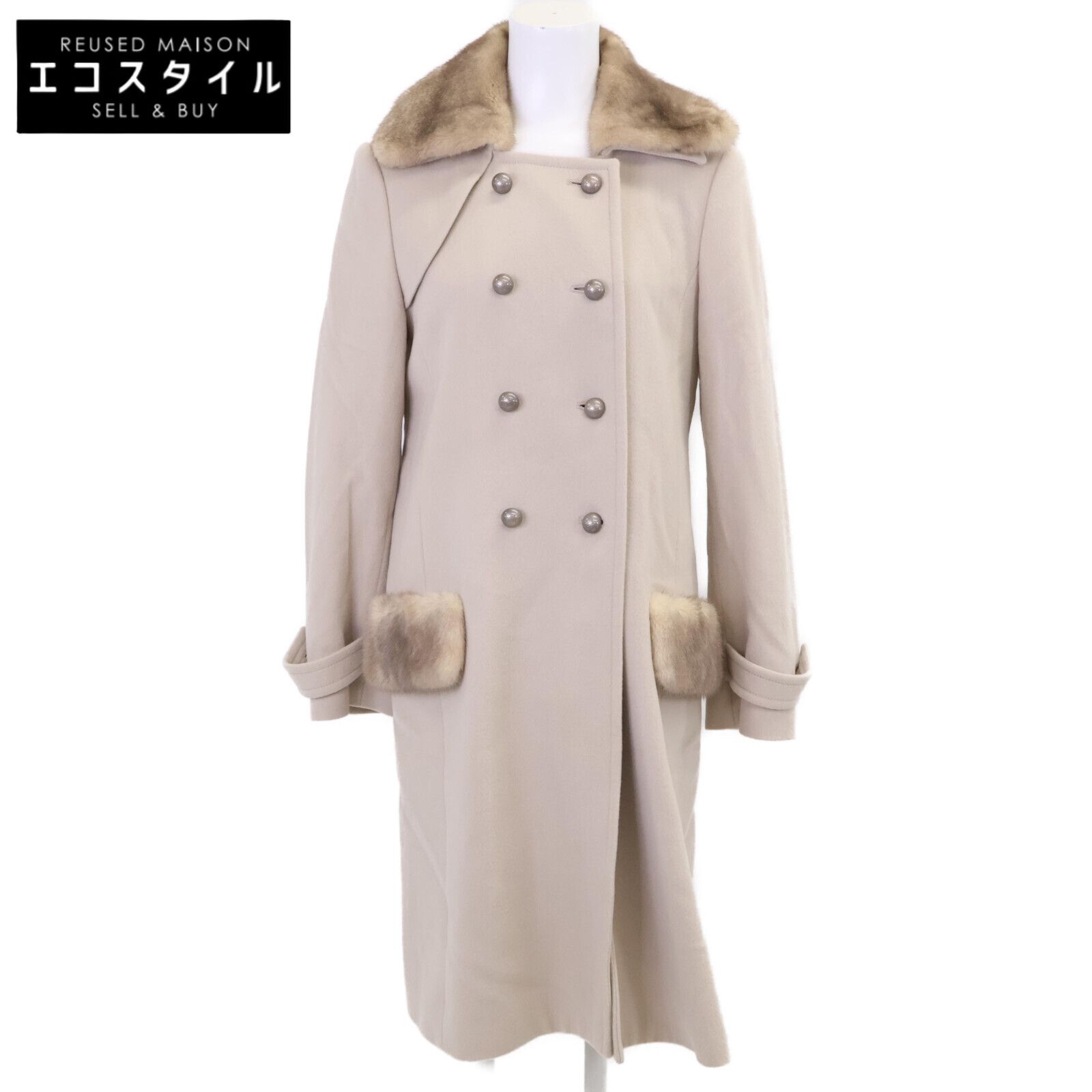 FOXEY フォクシー 28729 ダブルミンク カシミヤxウール 38