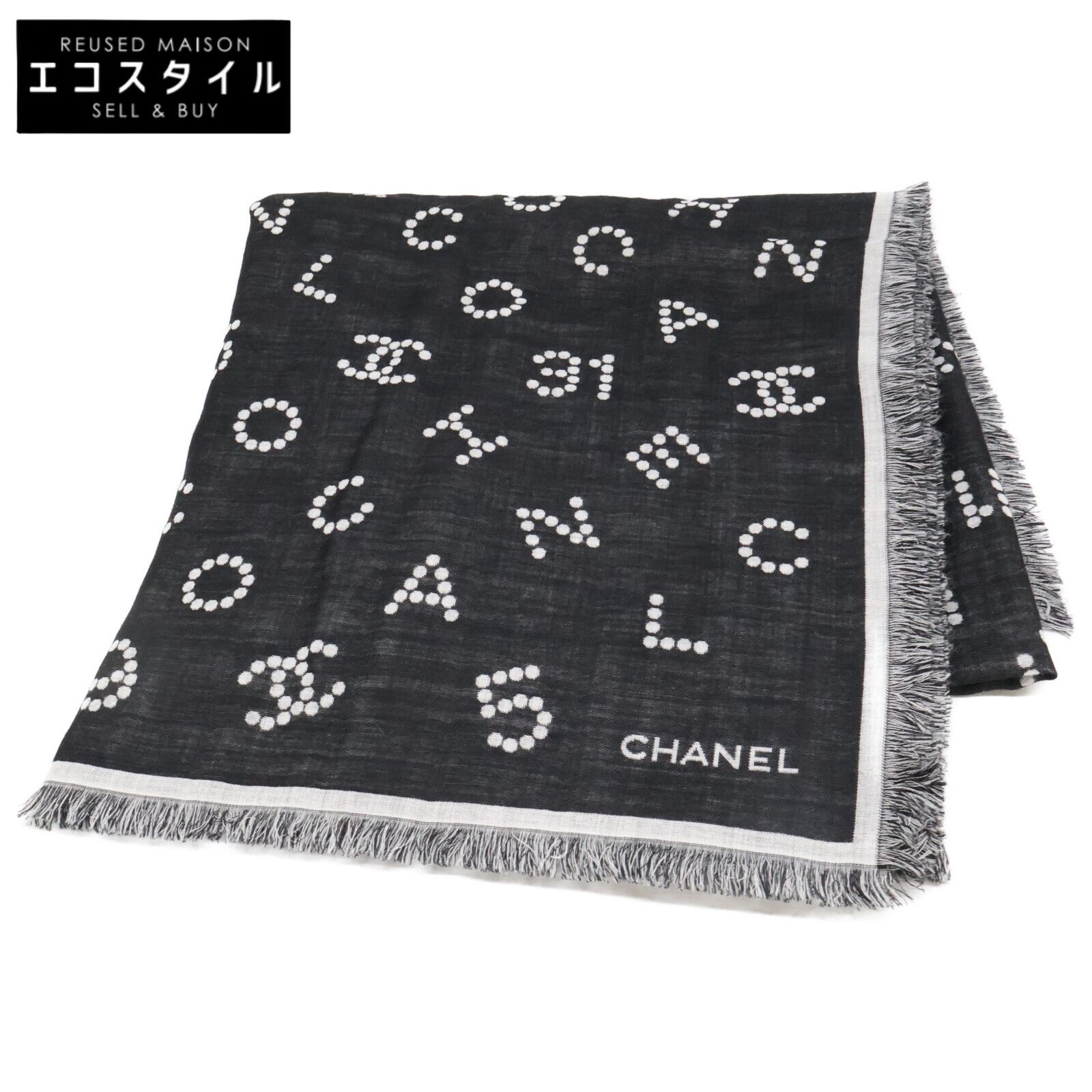 CHANEL シャネル ココマーク ロゴ シルク ウール