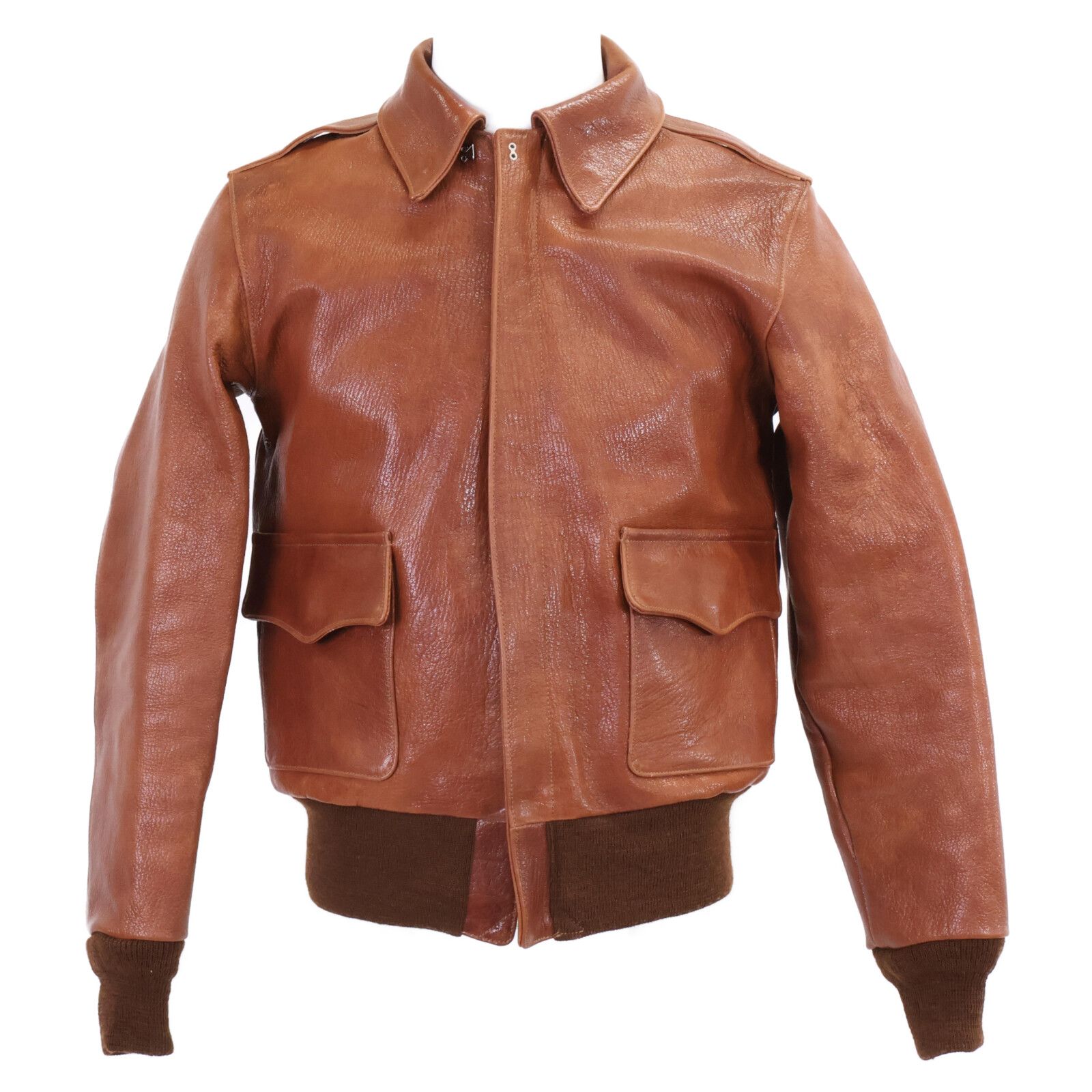 BUZZ RICKSON S バズリクソンズ BR80324 CABLE RAINCOAT CO. A-2 ゴートレザー フライト 36