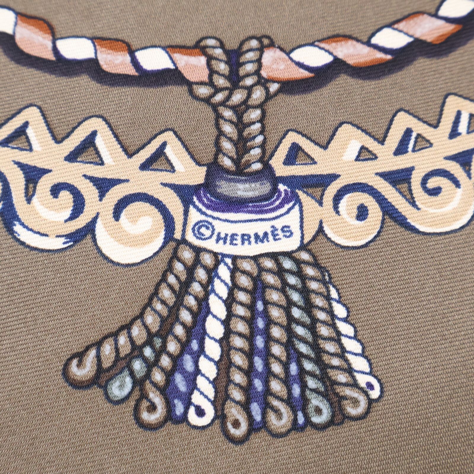  HERMES エルメス パプロール 馬車と貴族 シルク カレ90 バンダナ スカーフ 小物