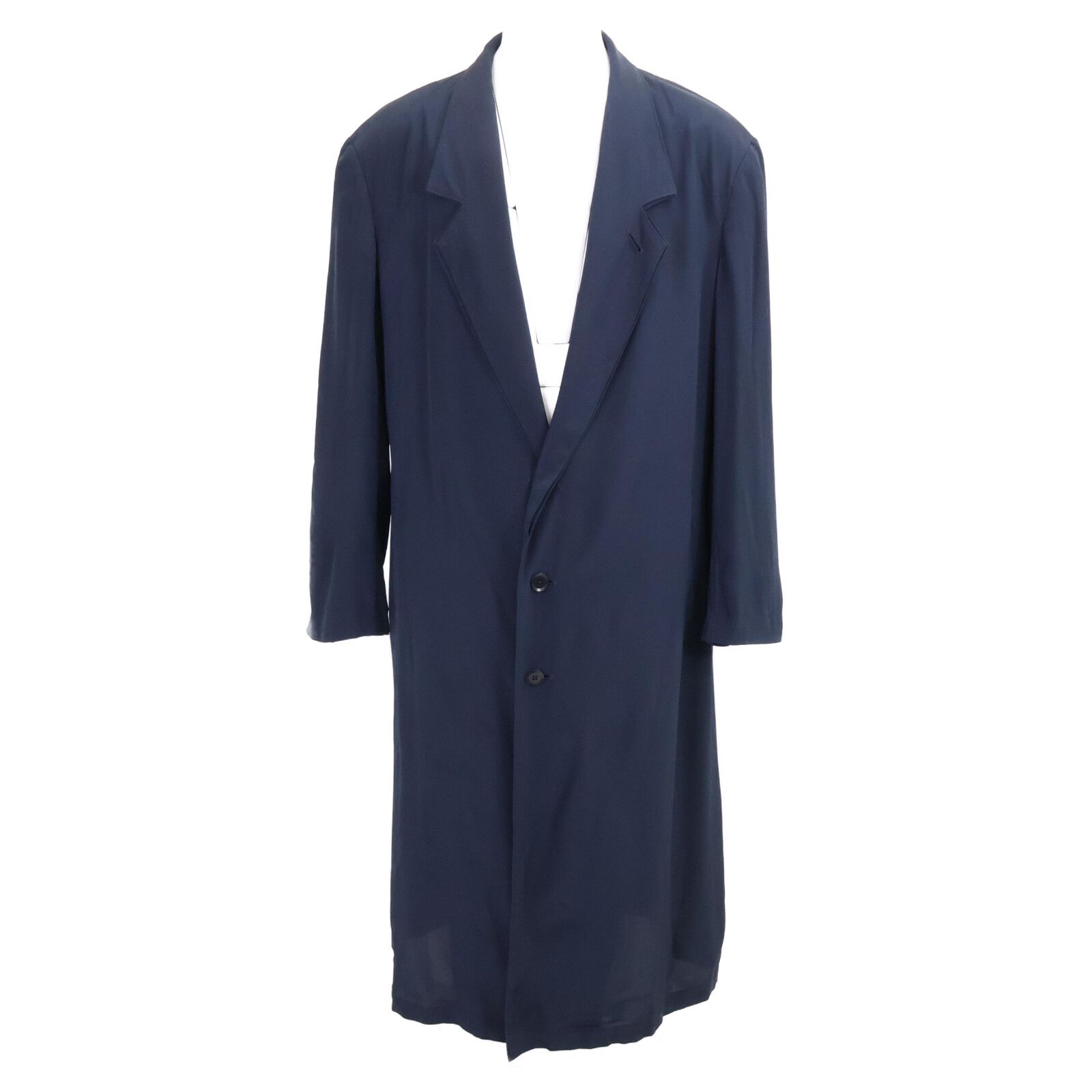 Yohji Yamamoto POUR HOMME ヨウジヤマモトプールオム HZ-J63-403 DE CI LOGWOOD A W-DOUBLE LAPEL ダブルラペル シルク100% チェスター 3