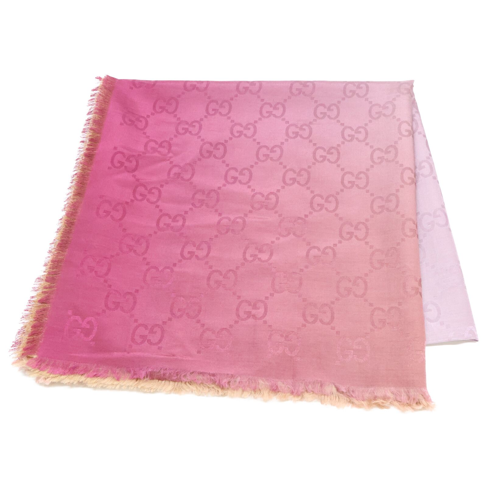 GUCCI グッチ 正規 782766 3 GAND GG コットン シルク グラデーション 140 X cm