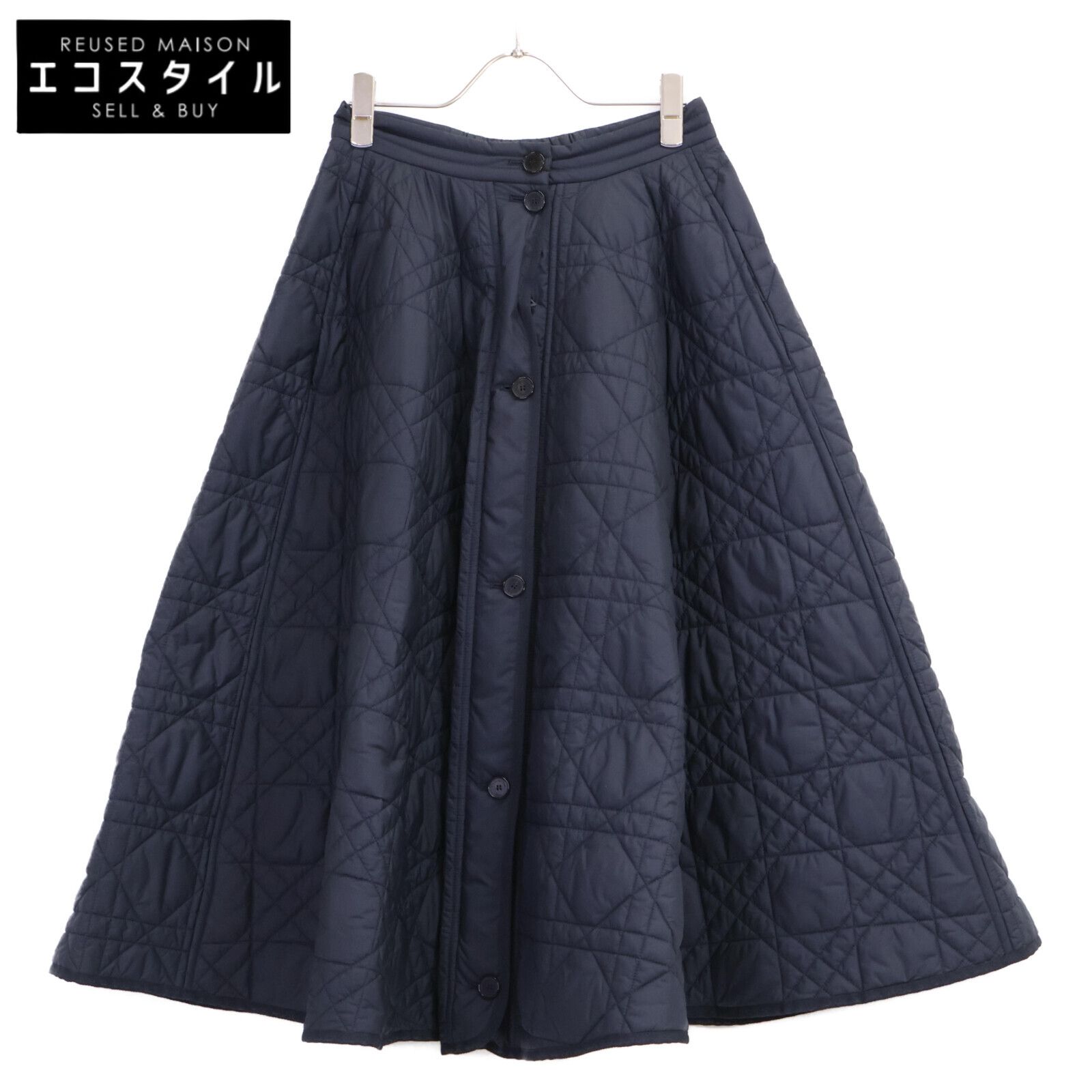 Christian Dior クリスチャンディオール 正規 157J67A2827 マイクロカナージュ キルティング ロング I 40