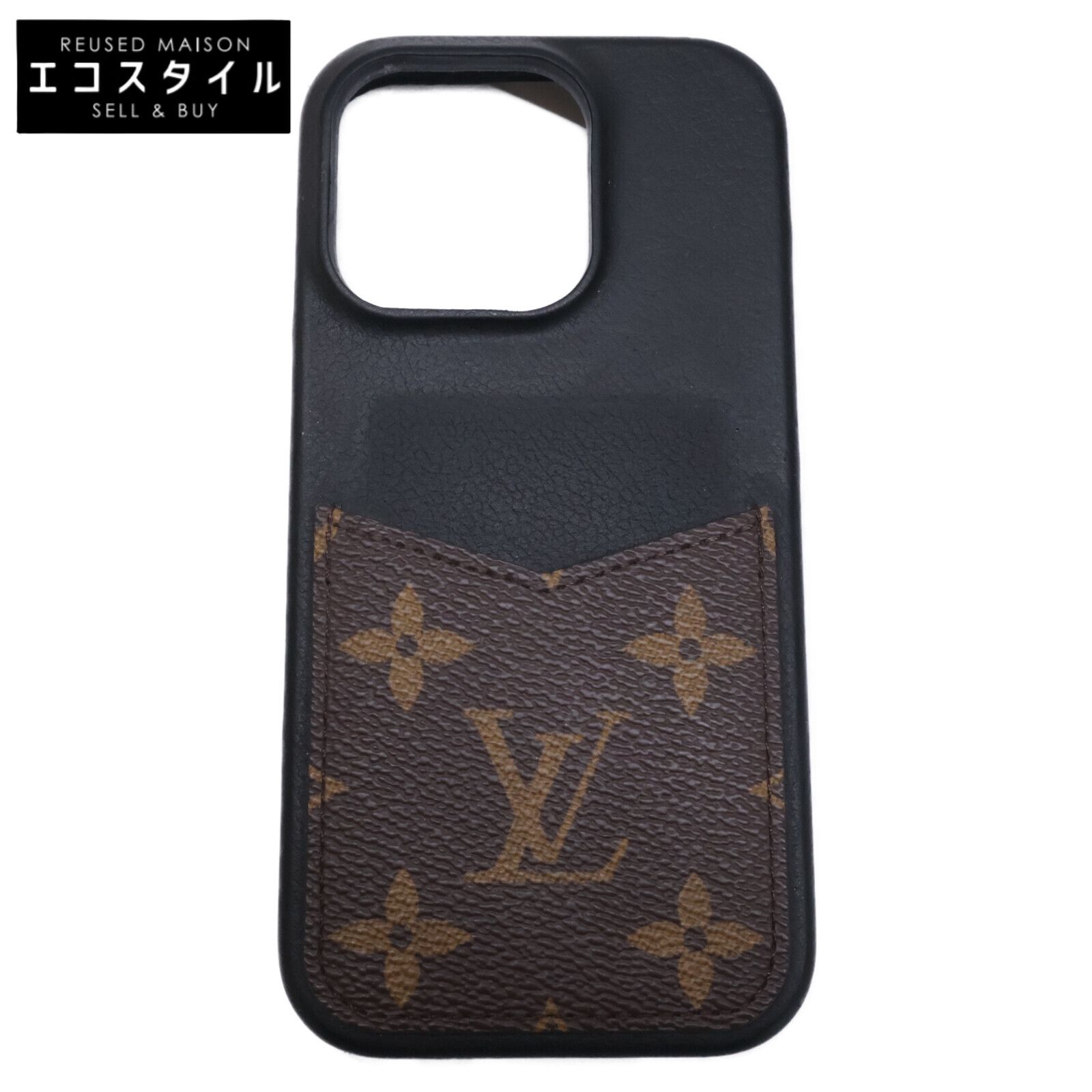 LOUIS VUITTON ルイヴィトン M12551 IPHONE バンパー 16 PRO モノグラムキャンバス カーフレザー 携帯ケース