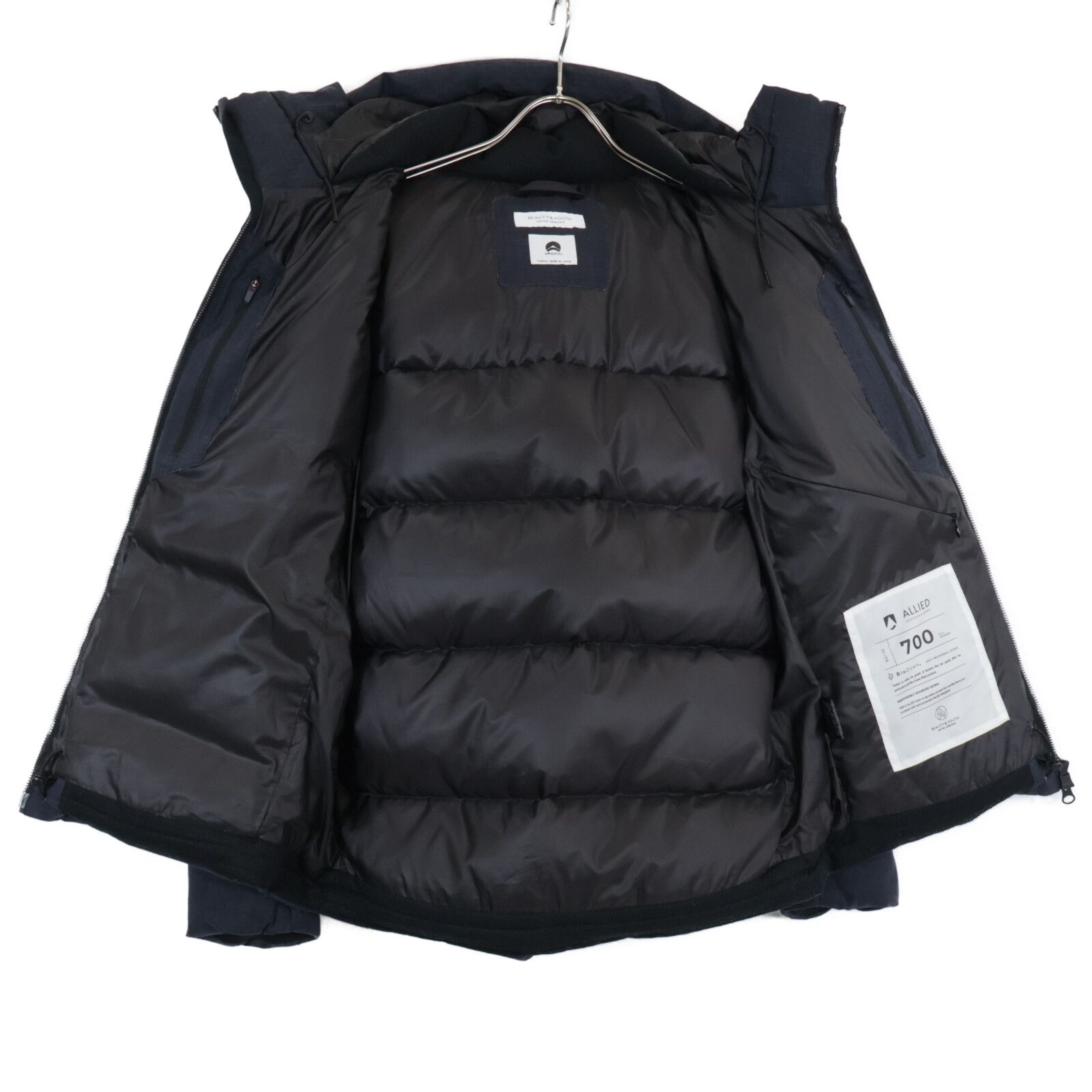 フーデッドダウンジャケット M