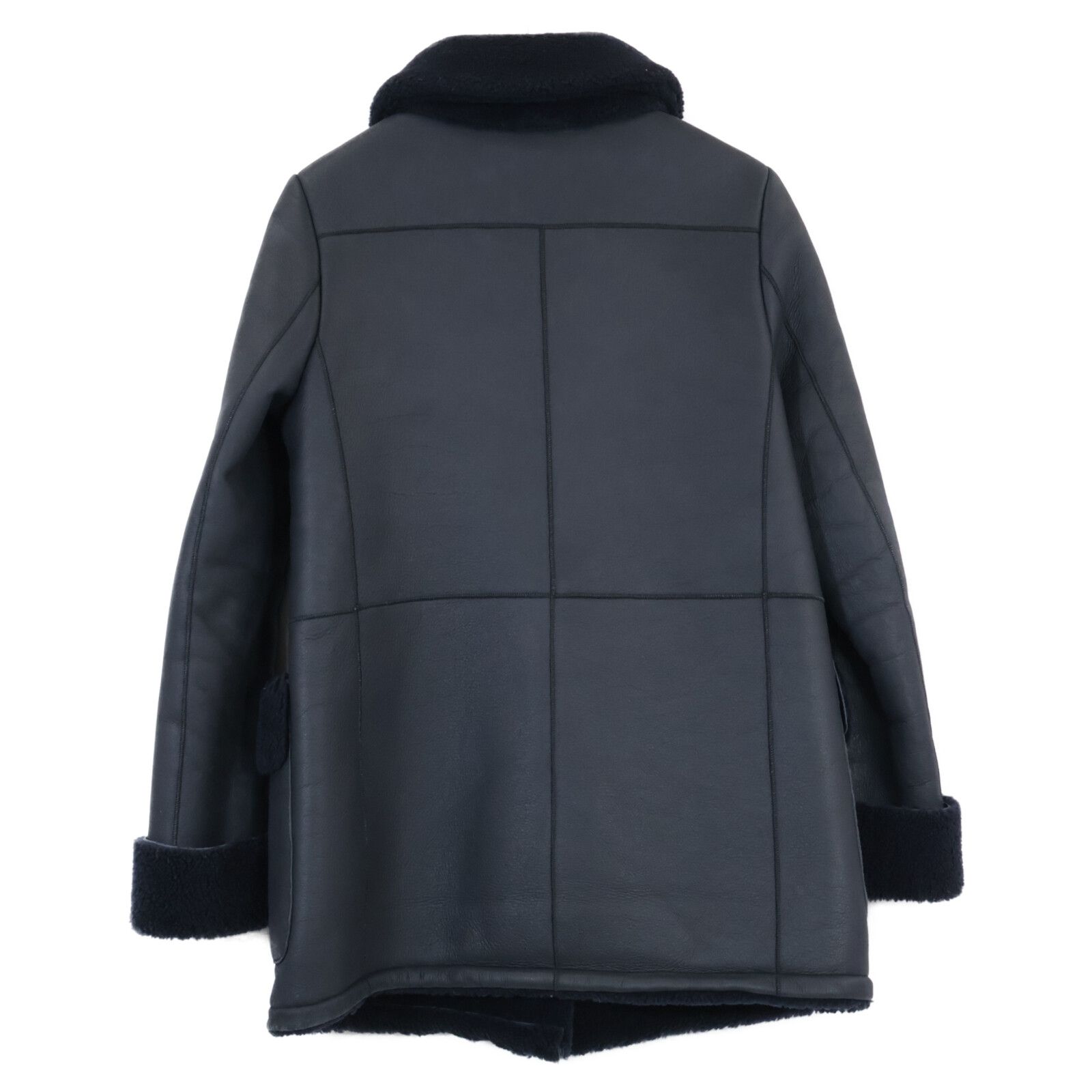 kemit ムートンジャケット ネイビー kemit ムートンジャケット ネイビー